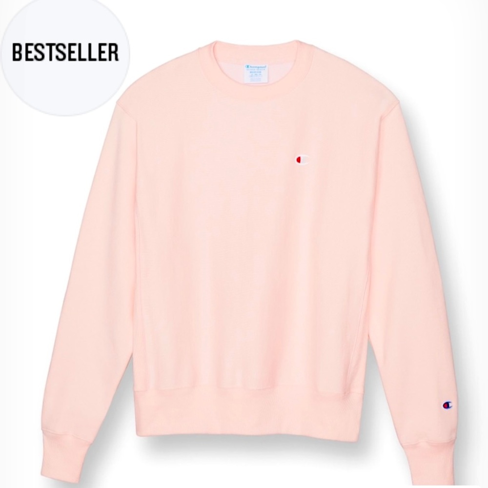 Champion “Reverse Weave” Pink Crewneck
